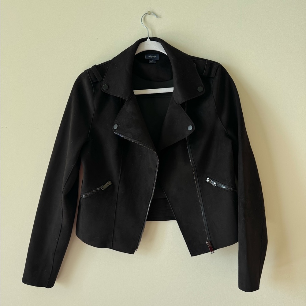Women's Black Faux Suede Jacket